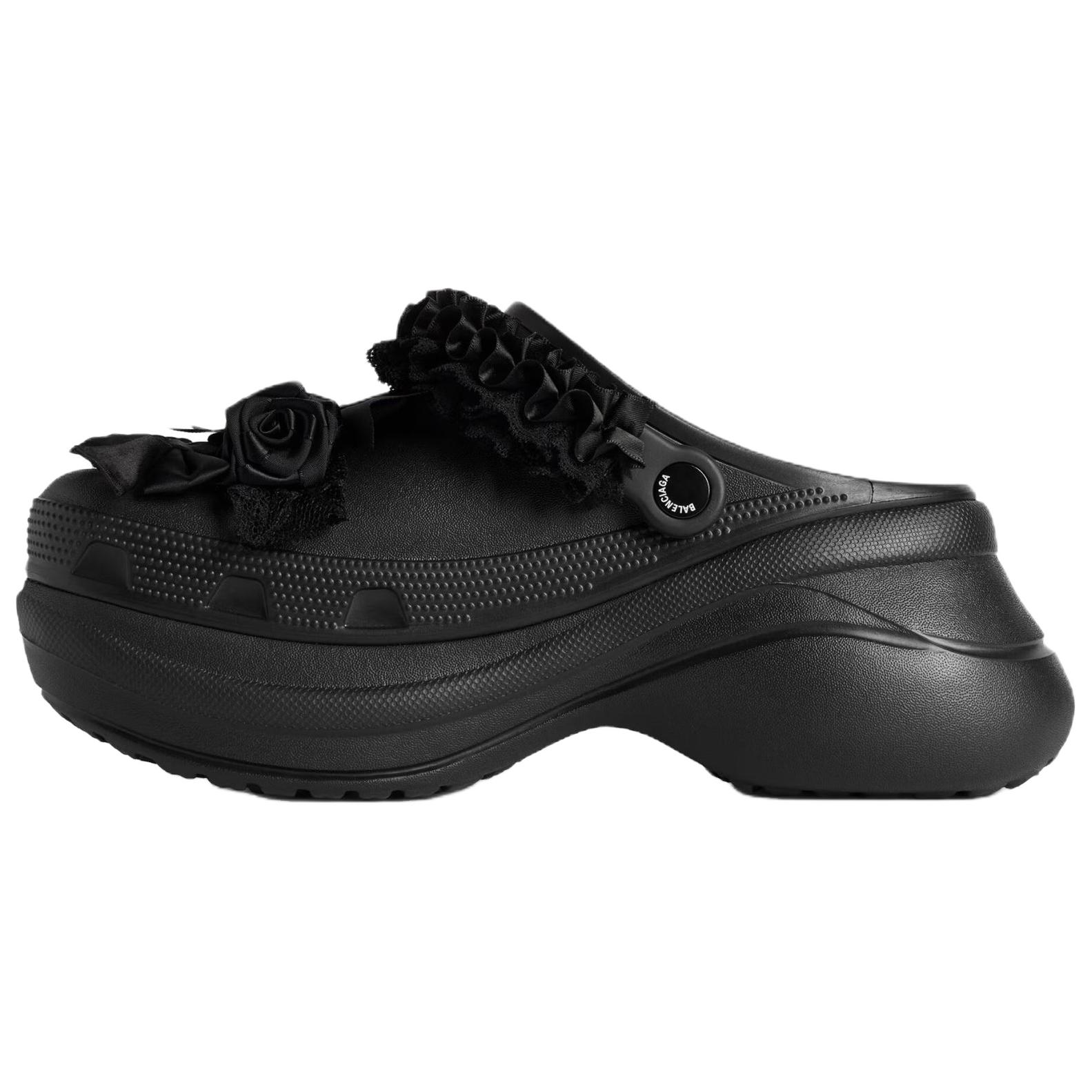Кроссовки Crocs Collaboration Jibbitz для женщин, Balenciaga, черный