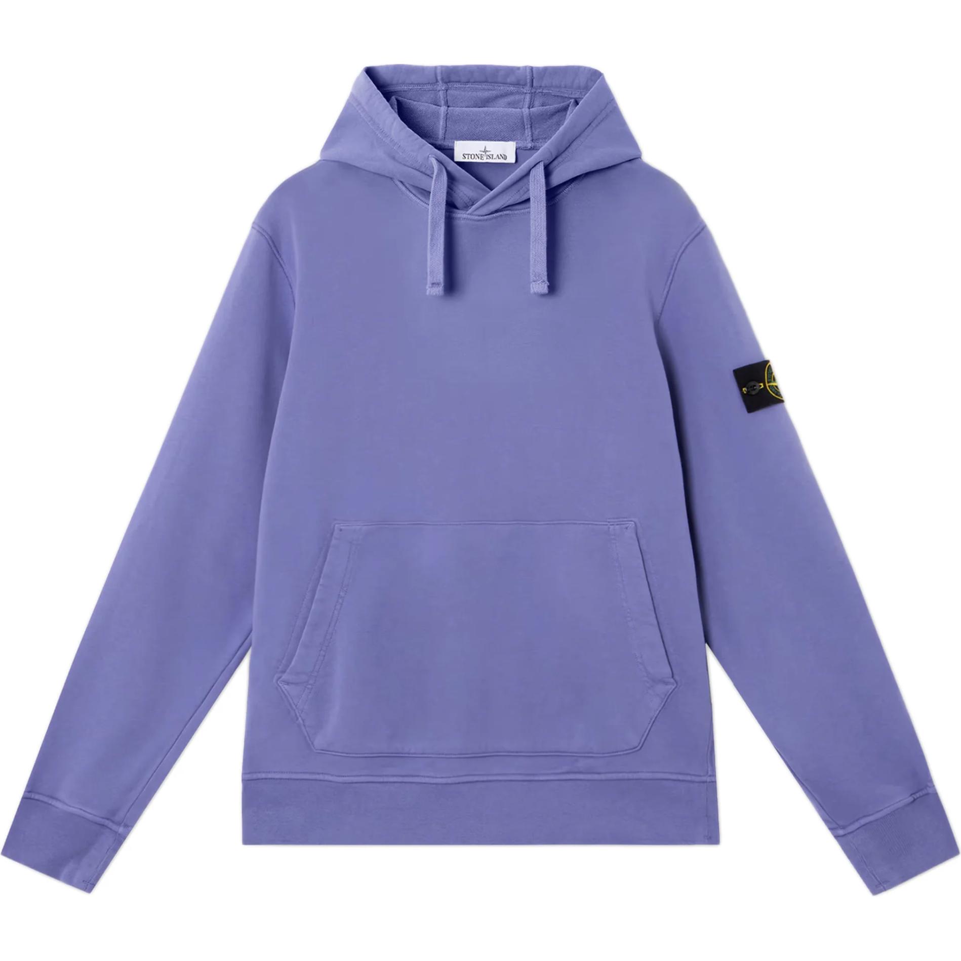 Толстовка на молнии с нашивкой компас STONE ISLAND, фиолетовый — фото 3