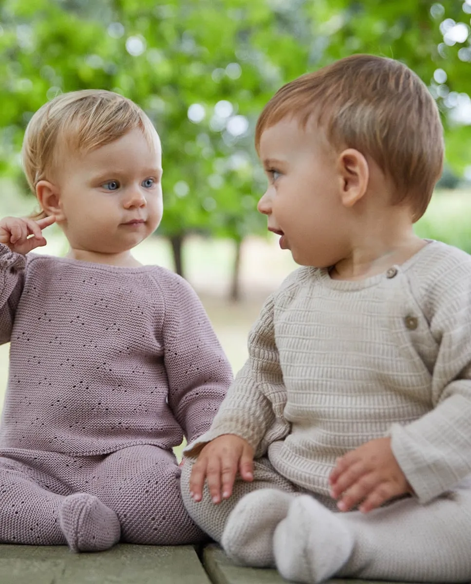 

Гетры вязанные простой вязкой Sfera, светло-бежевый