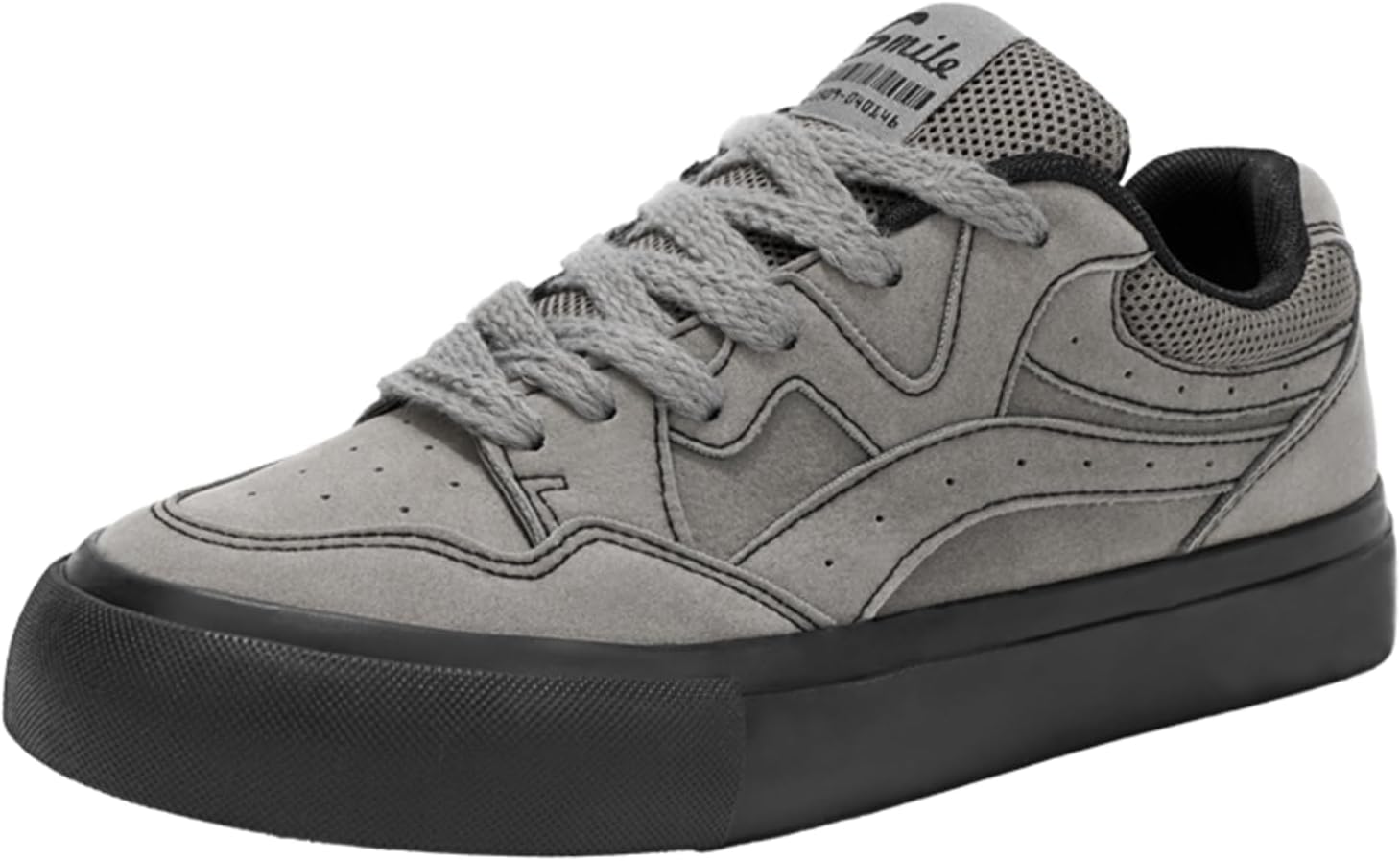 

Мужские низкие кроссовки из оливково-зеленой замши, ретро-стиль, повседневная обувь с толстыми шнурками, удобная для ежедневного ношения Aokisx