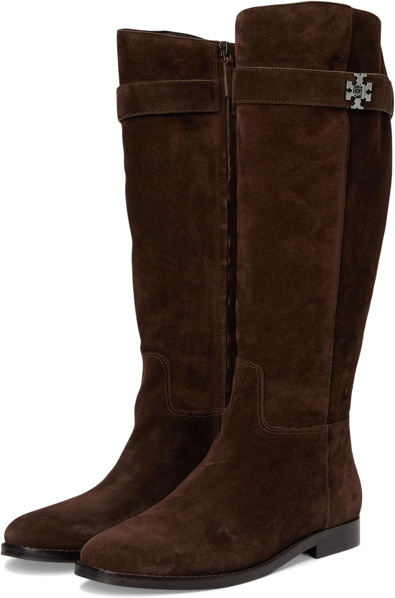 Ботинки Tory Burch Women's Turnlock Riding Boot, Dark Cocoa
