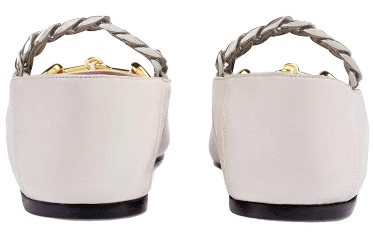 Шлепанцы (WMNS) Gucci Shoe White — фото 4