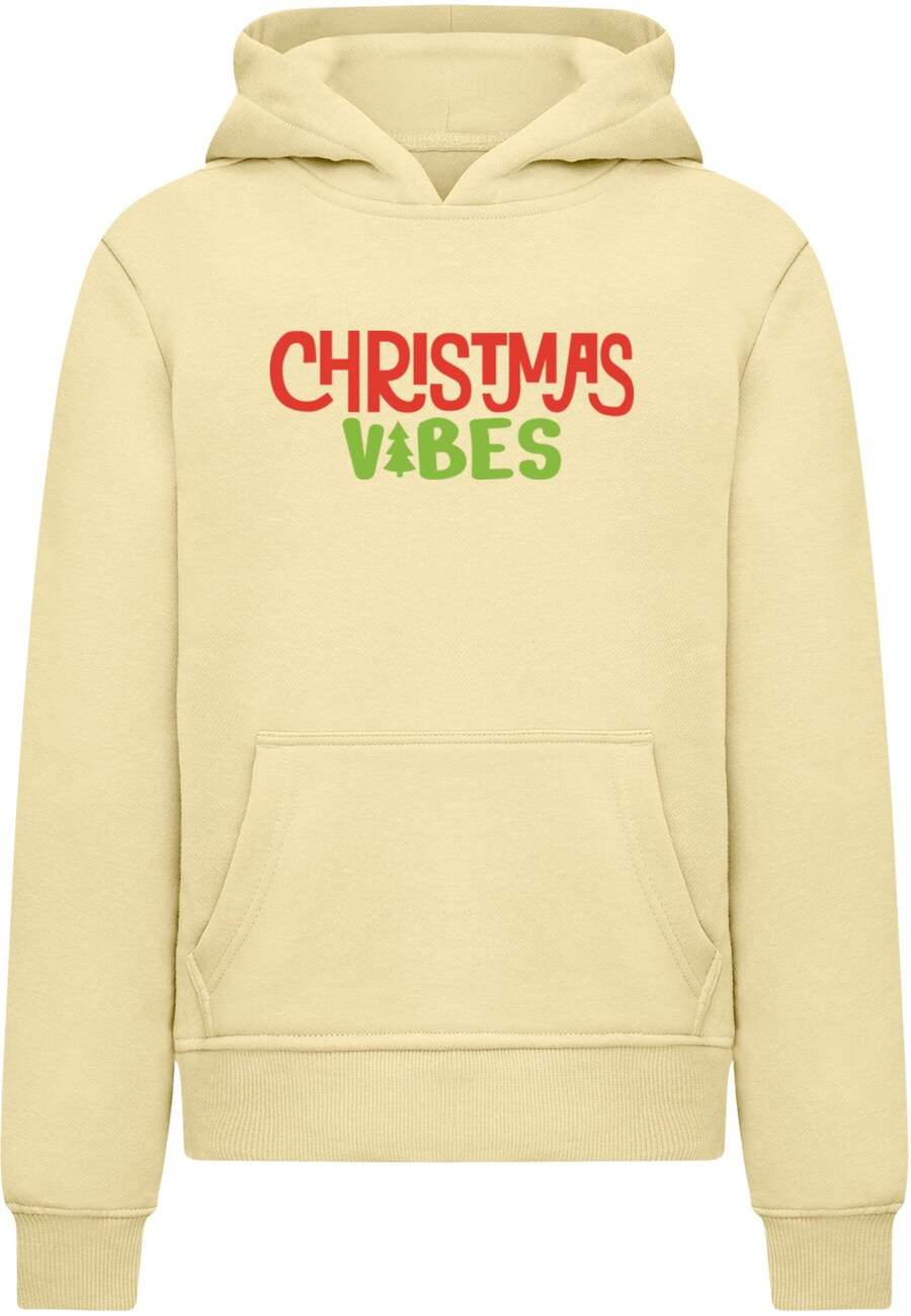 

Толстовка Merchcode Christmas Vibes, цвет Light yellow