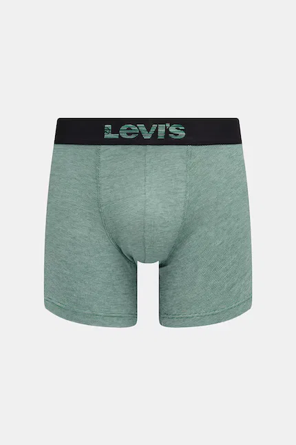 Боксеры мужские из мягкого хлопка 2 шт Levi's, зеленый — фото 2