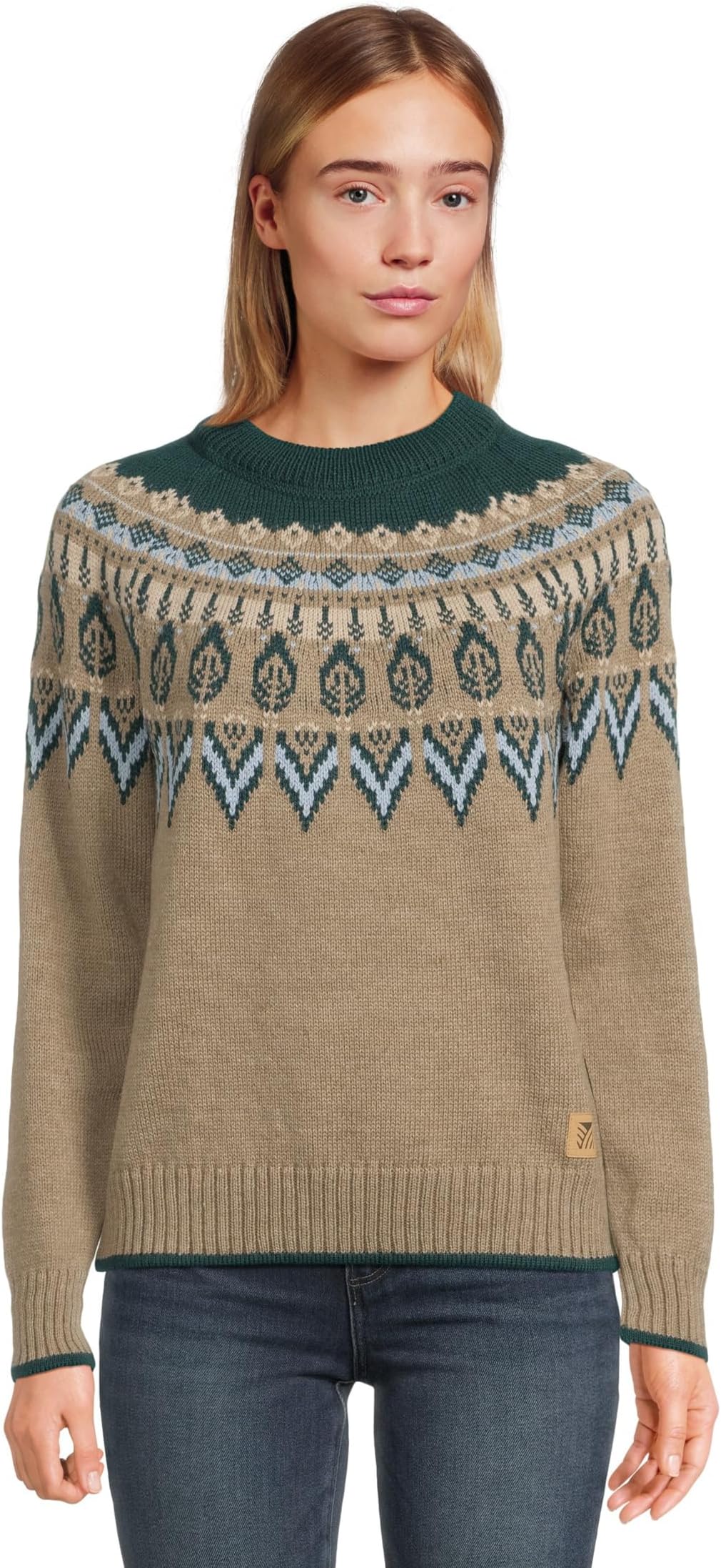 

Свитер Dale of Norway Women's Sula Sweater, Pinegreen/Iceblue/Mountanstone