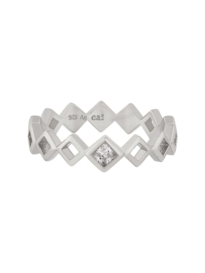 

Caï Кольцо 925/- Sterling Silber in weiß
