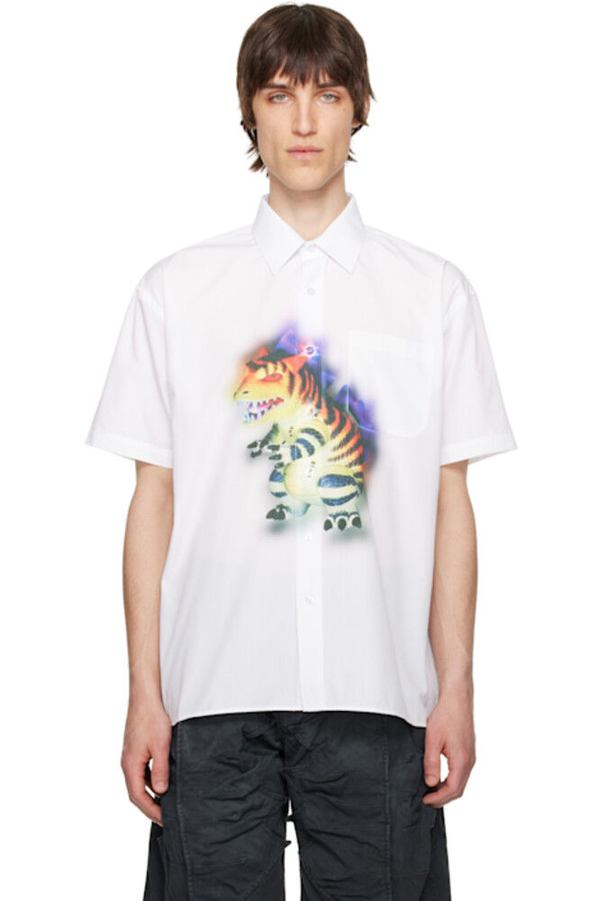 

SSENSE Эксклюзивная белая рубашка Глава 4 YAKU