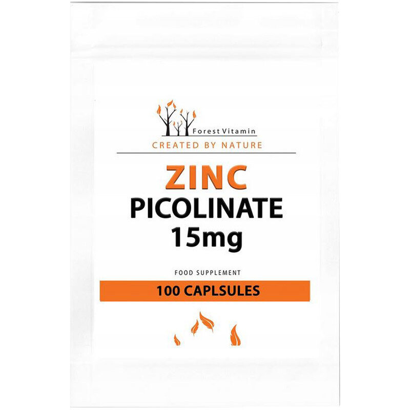 

Лесной витамин, пиколинат цинка 15 мг, Добавка , 100 капсул Forest Vitamin