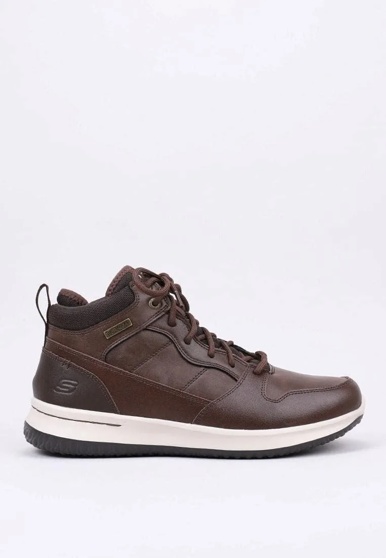 Мужские классические ботинки Skechers Delson Selecto, шоколадный — фото 3