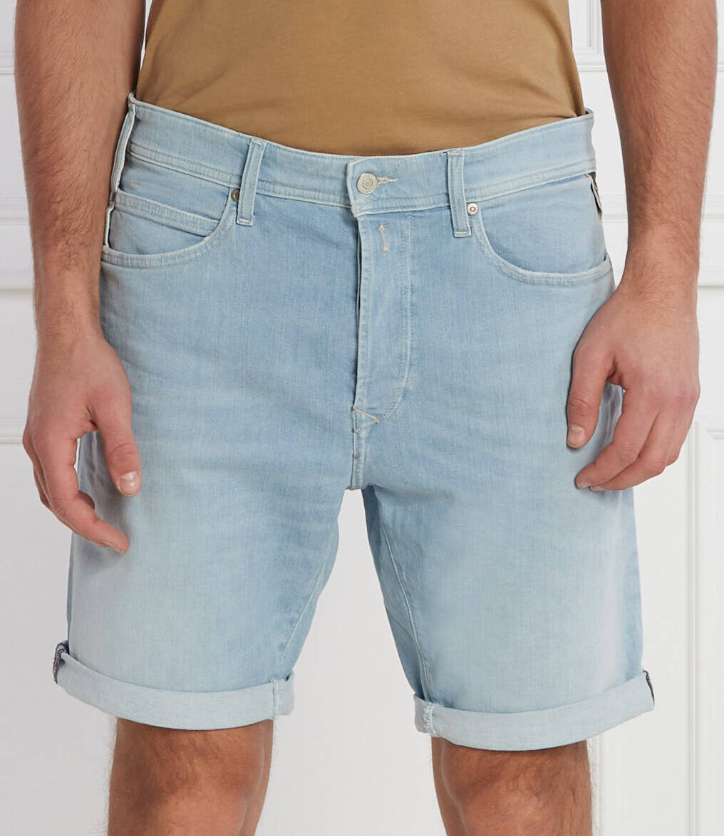 

Шорты Replay Tapered fit denim, небесно-голубой
