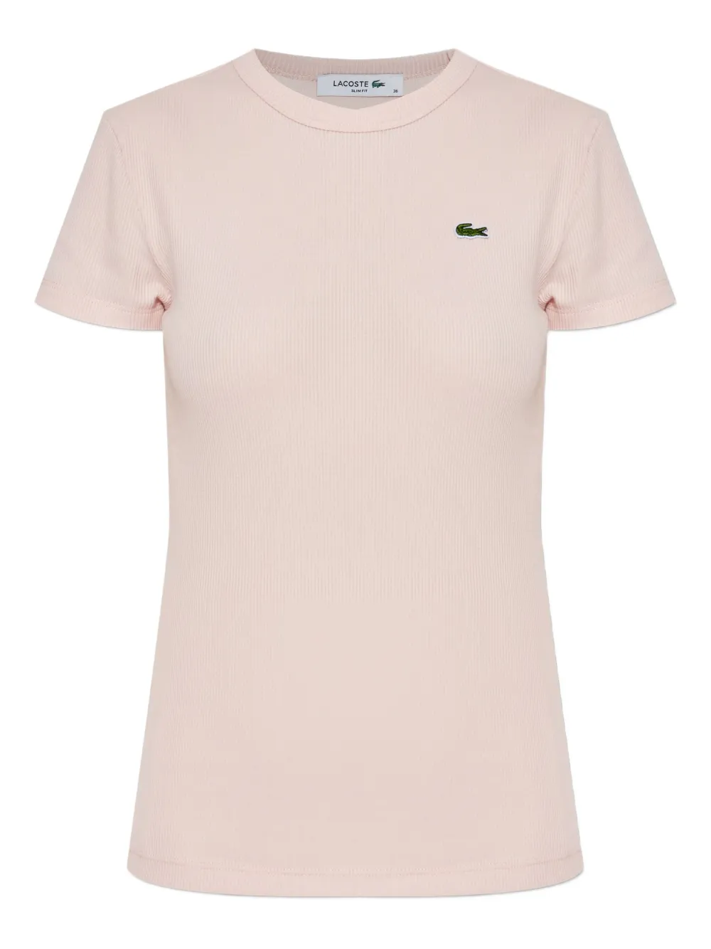 

Футболка с нашивкой-логотипом Lacoste, розовый