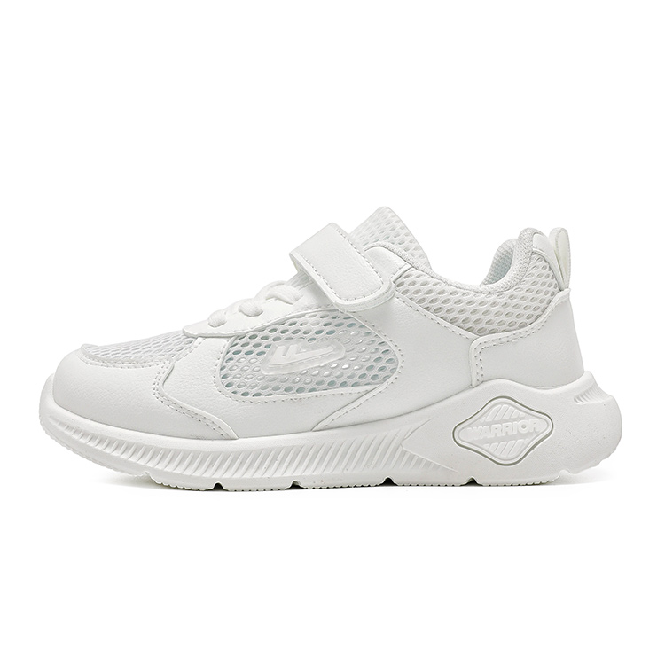 Детские кроссовки для бега Low top с амортизацией, дышащие, легкие и устойчивые к истиранию WARRIOR, темно-синий белый желтый — фото 3