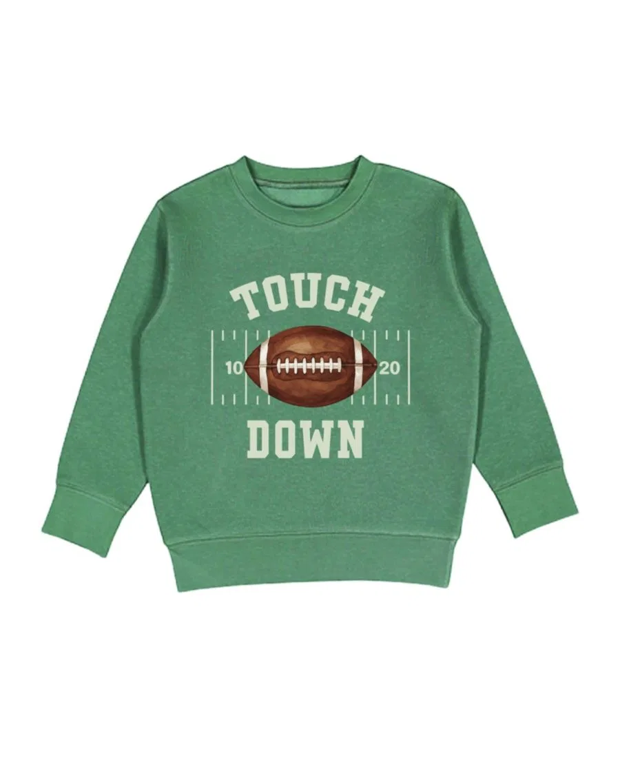 Детский свитшот с длинным рукавом Touchdown Sweet Wink, Hunter Green