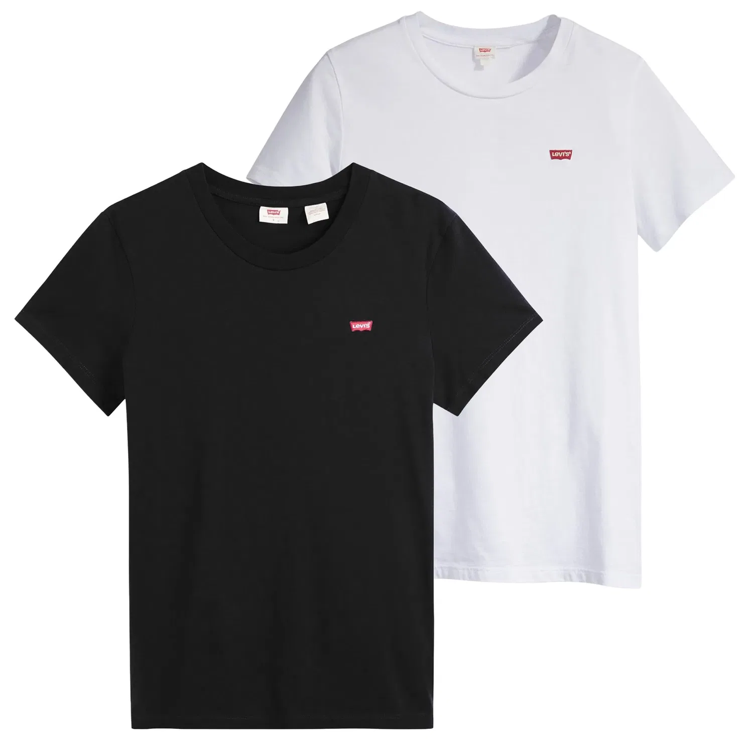 Женская базовая футболка 2er Pack Levi's, Black/White