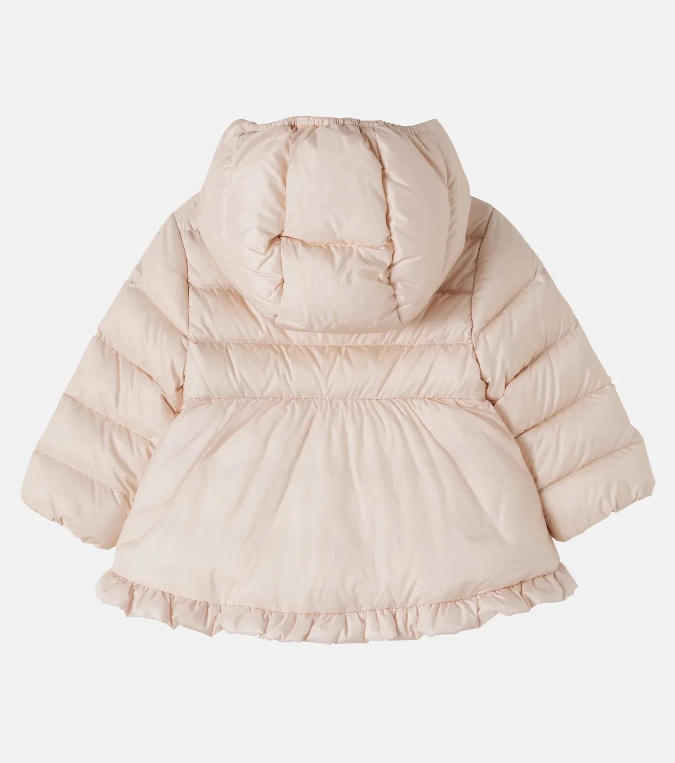 Детская пуховая куртка с наполнителем из пуха Odile Moncler Enfant, розовый — фото 3