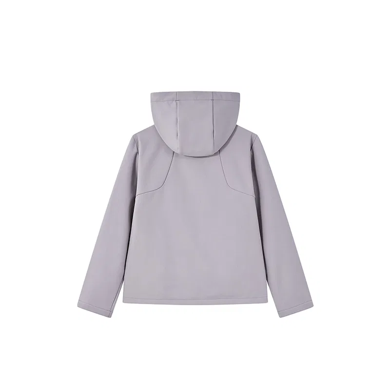 Детская куртка с капюшоном из флиса с принтом Under Armour, Lead Gray Purple — фото 3