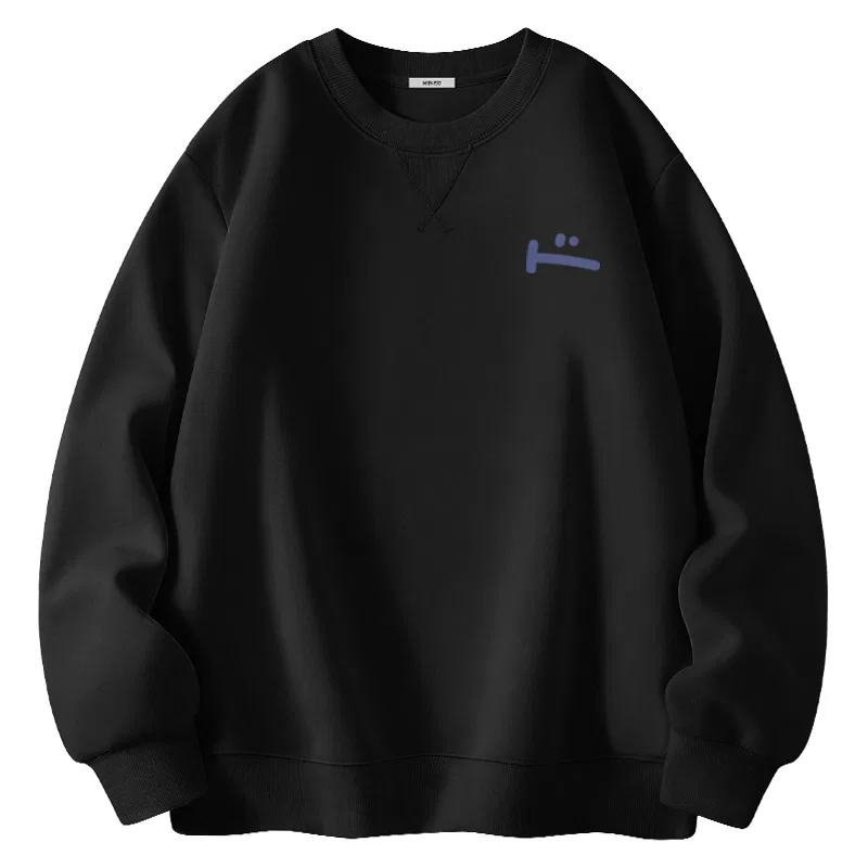 Свитшот детский с круглым вырезом MINISO, Black (Blue Mood Chest Logo)