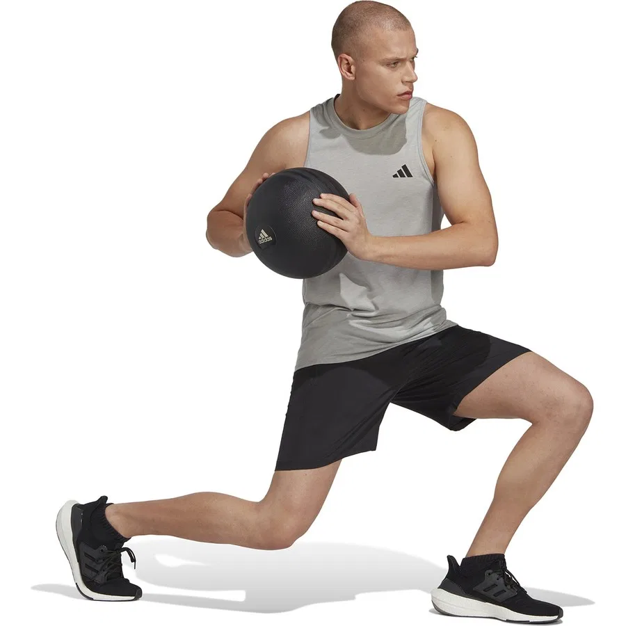 Шорты спортивные с AEROREADY Tr-Es Wv Sho adidas, Черно-белый — фото 2