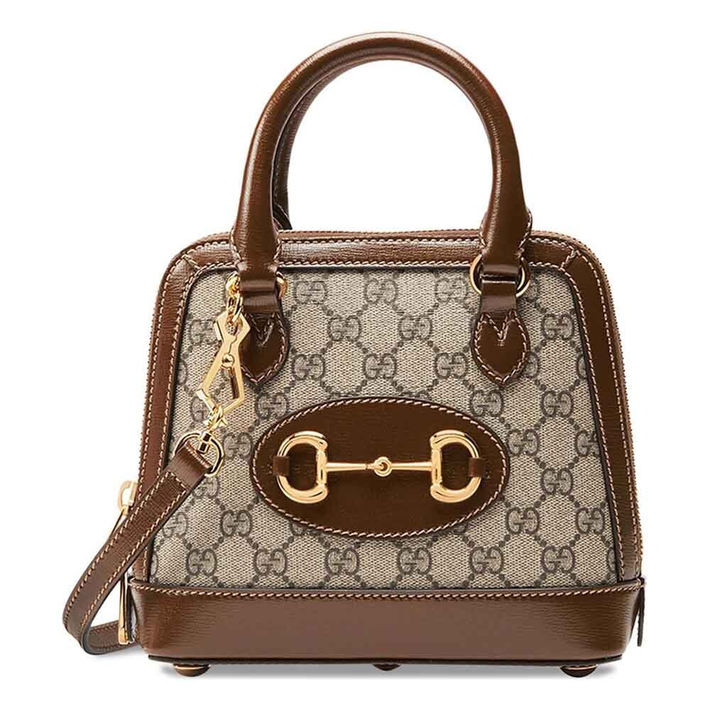 

Сумка Gucci Horsebit 1955 Mini Top Handle, коричневый