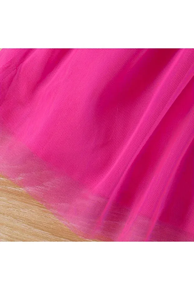 Детское платье для девочек с принтом Tutu Flower Darko, Candy Pink — фото 3