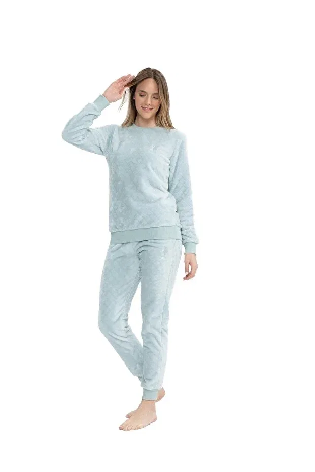 Женский комплект пижамы с принтом U.S. Polo Assn., Light Blue
