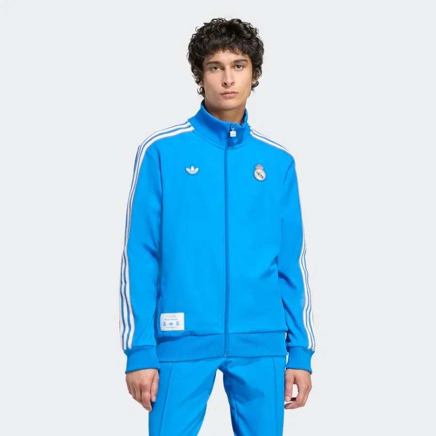 Мужская куртка с принтом Real Icon TT adidas, Синий