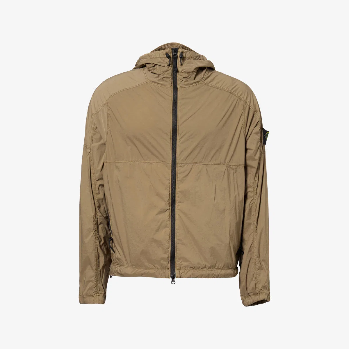 Сверхлегкая тканая куртка с капюшоном Stone Island, зеленый