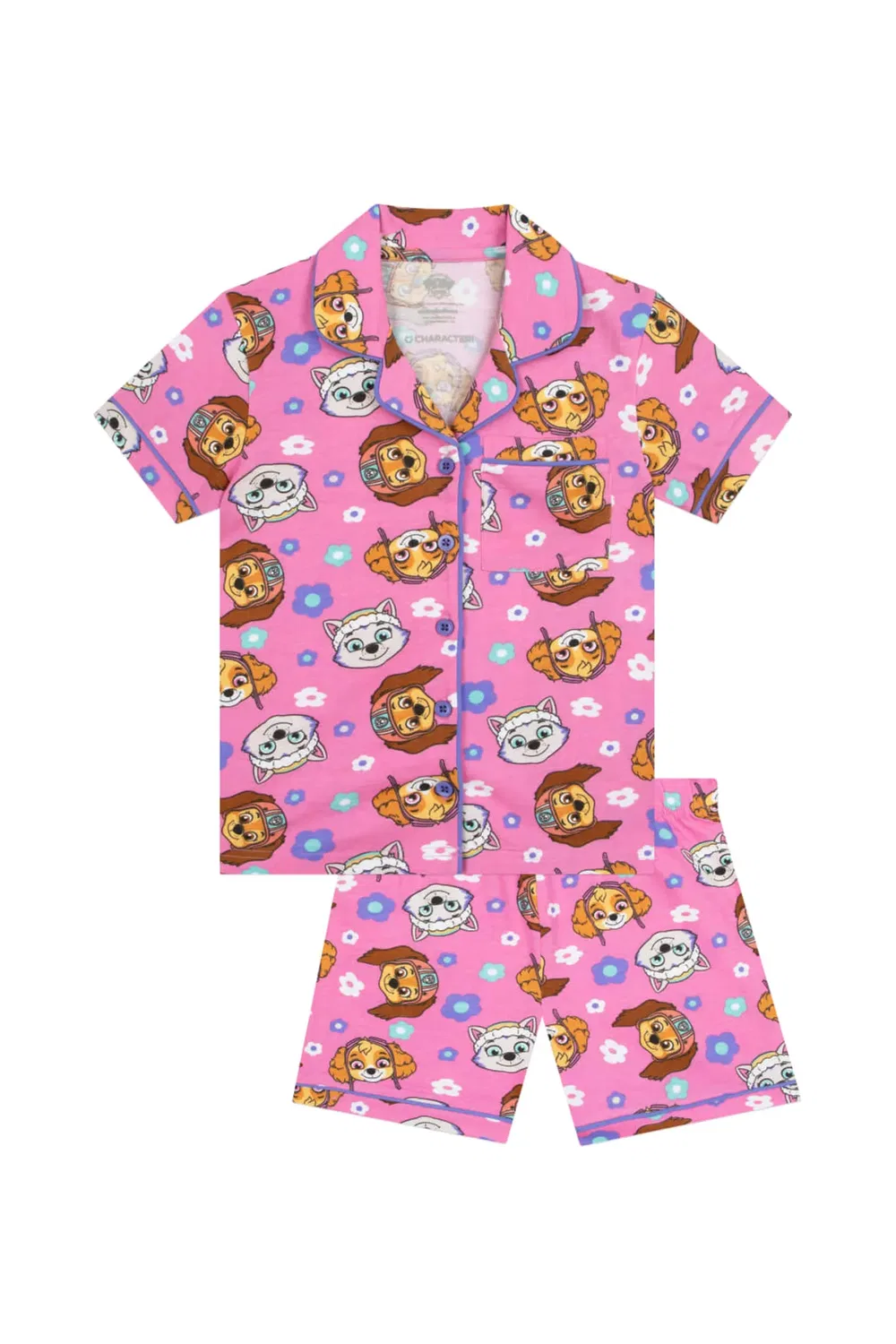 Детская пижама с кнопками Liberty, Skye & Everest Paw Patrol, Pink