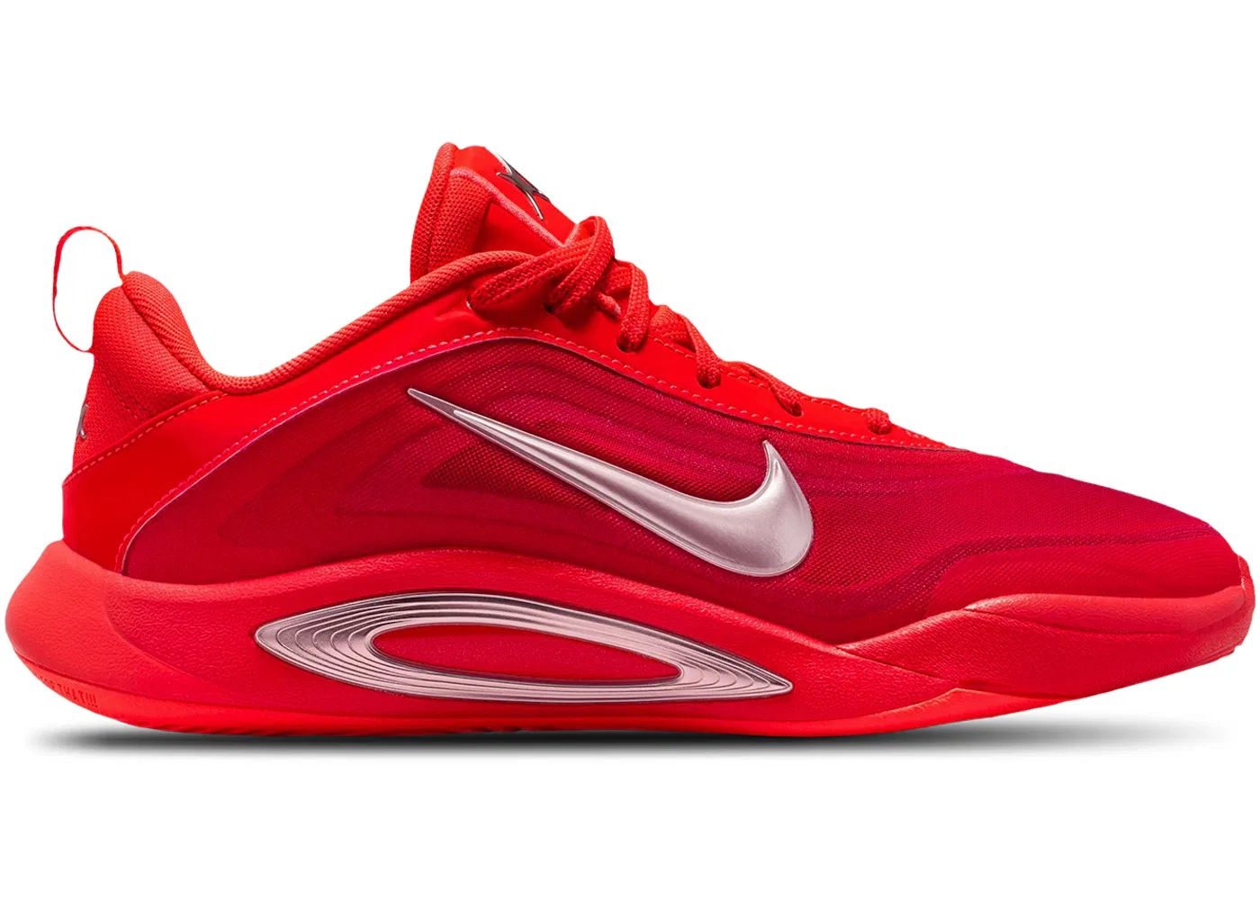 Детские кроссовки для девочек с дизайном Nike A'ja Wilson A'One Nike, Bright Crimson/Light Crimson/University Red/Pink Foam