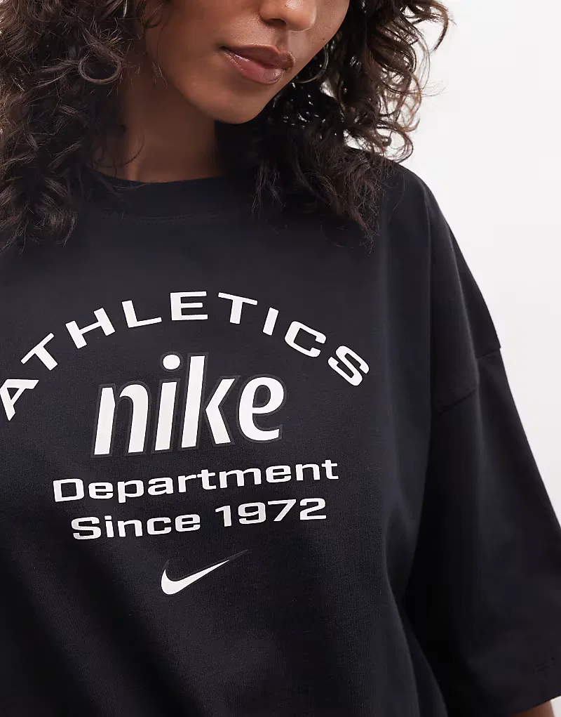 Футболка оверсайз Nike Athletic Dept, черный — фото 4