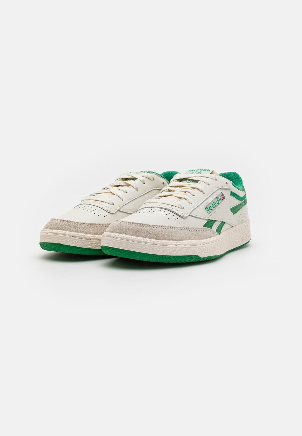 Низкие кеды CLUB C REVENGE VINTAGE UNISEX Reebok, мел/белый/зеленый — фото 2