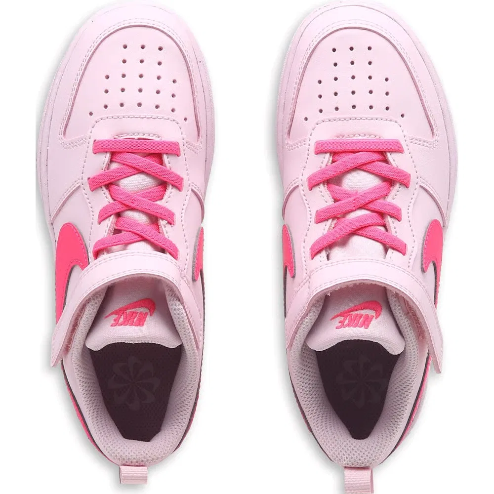 Детские низкие кроссовки Court Borough Recraft Nike, Pink/Pink — фото 4