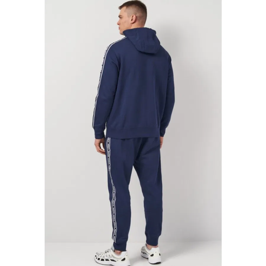 Мужской спортивный костюм с капюшоном из флиса Club Fleece Nike, Темно-синий — фото 3
