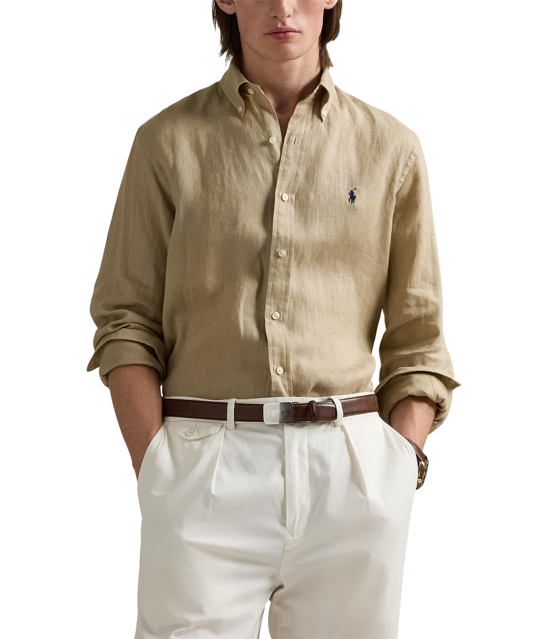 

Поло Polo Ralph Lauren Long, цвет Coastal Beige