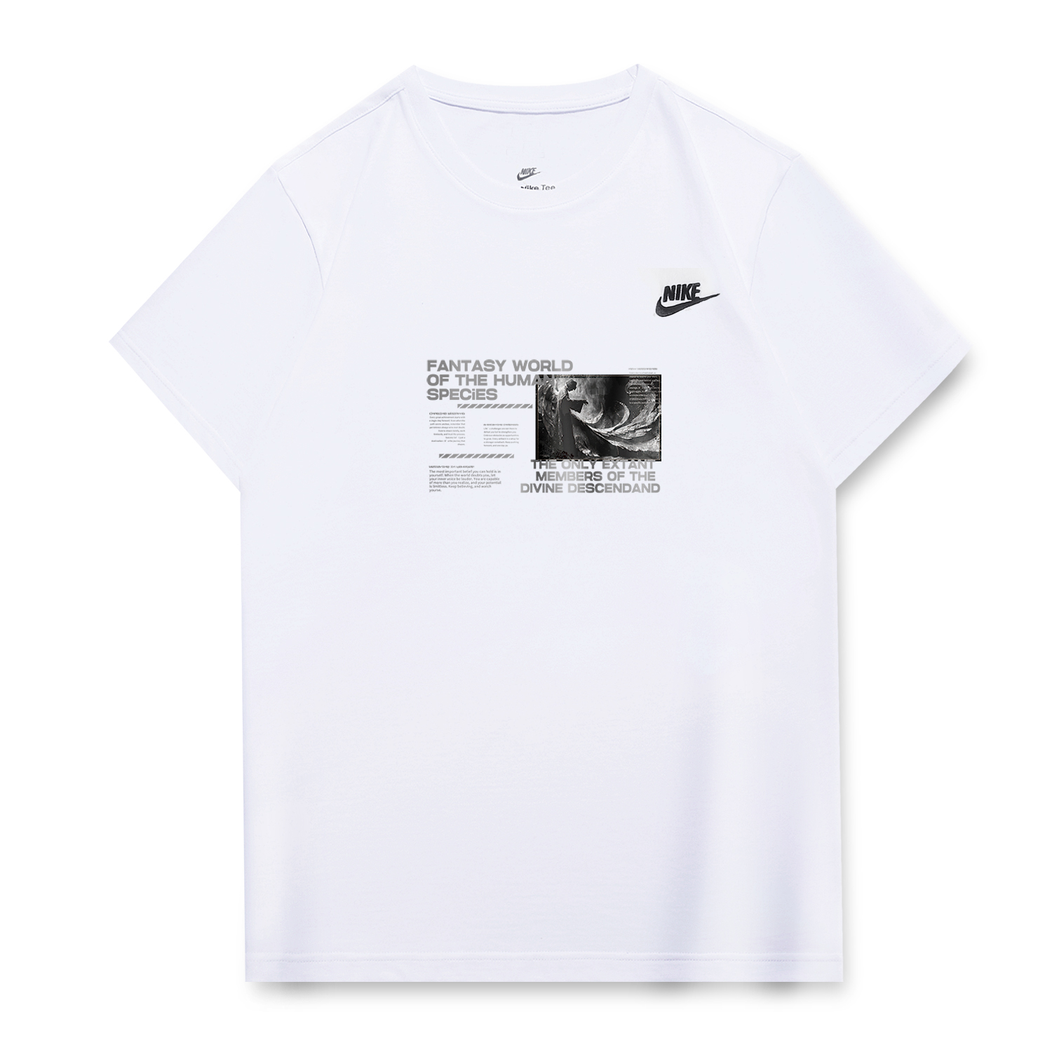 

Nike Футболка унисекс белая, Белый, Nike Футболка унисекс белая