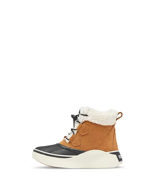 Детские ботинки для девочек водонепроницаемые Sorel, Taffy, Black — фото 4