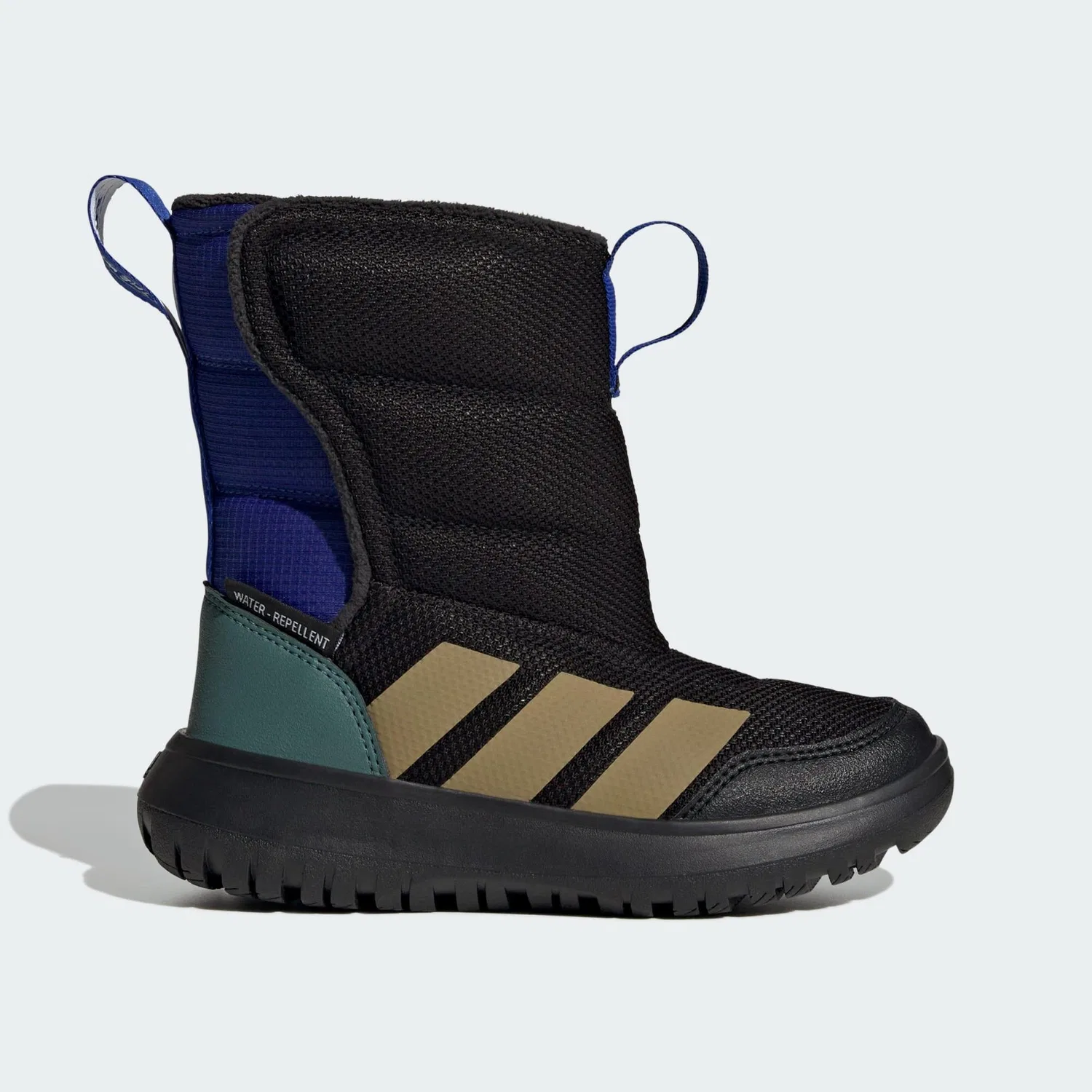 Детские водонепроницаемые ботинки Winterplay Adidas, Schwarz Dunkelkhaki Atlantikblau