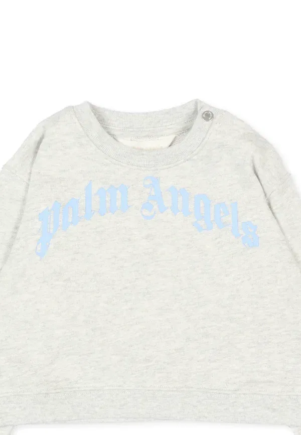 Футболка с принтом Long Sleeved Top Palm Angels, серый — фото 3