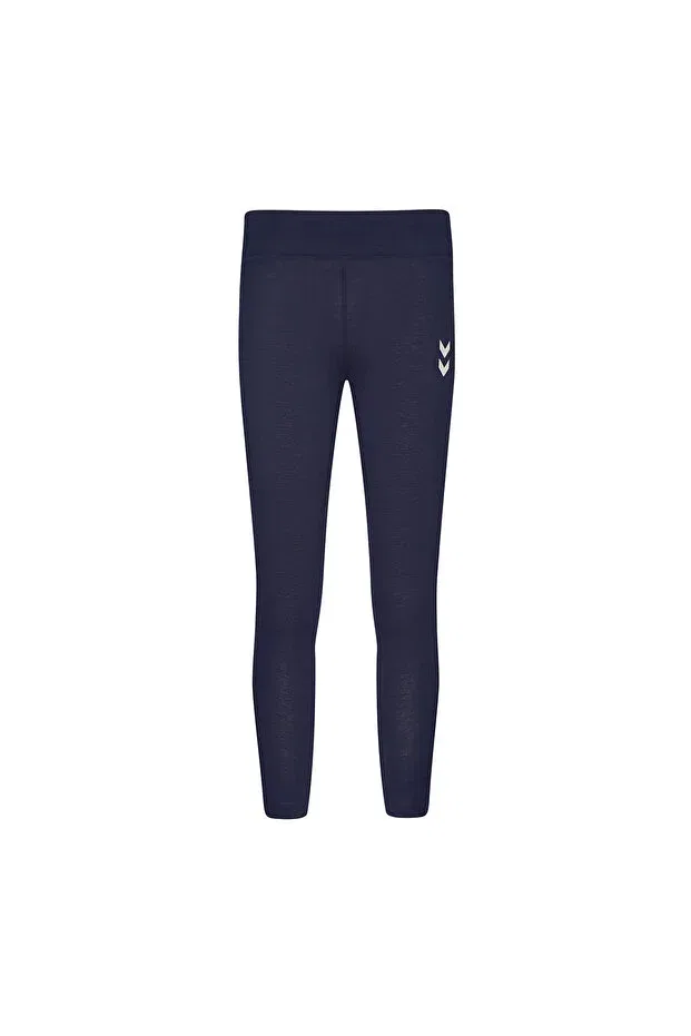 Детские леггинсы для девочек хлопковые Hummel, Navy Blue — фото 2