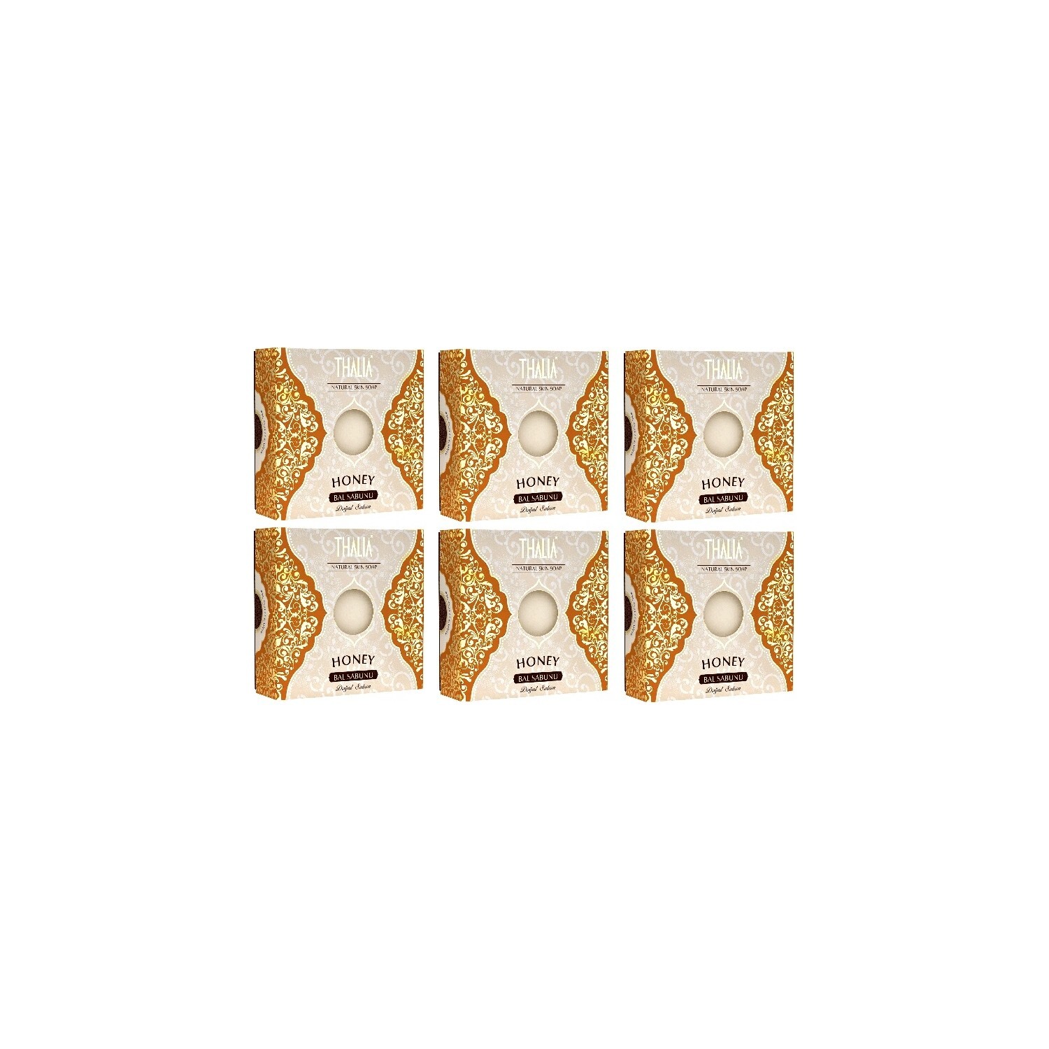 Мыло Thalia Natural Honey Extract, 6 x 125 г