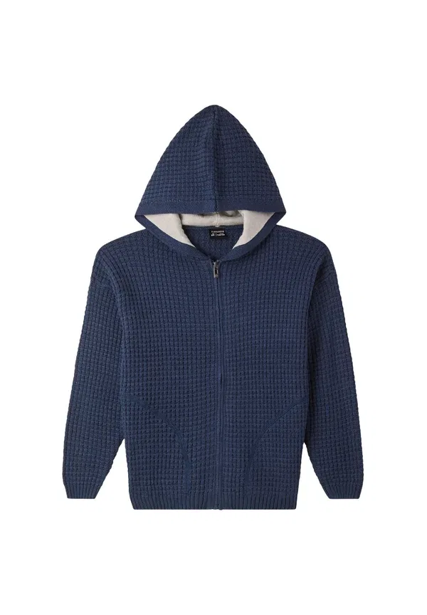 Кардиган с капюшоном Cardigan Terranova, Blu Denim Scuro, синий — фото 3