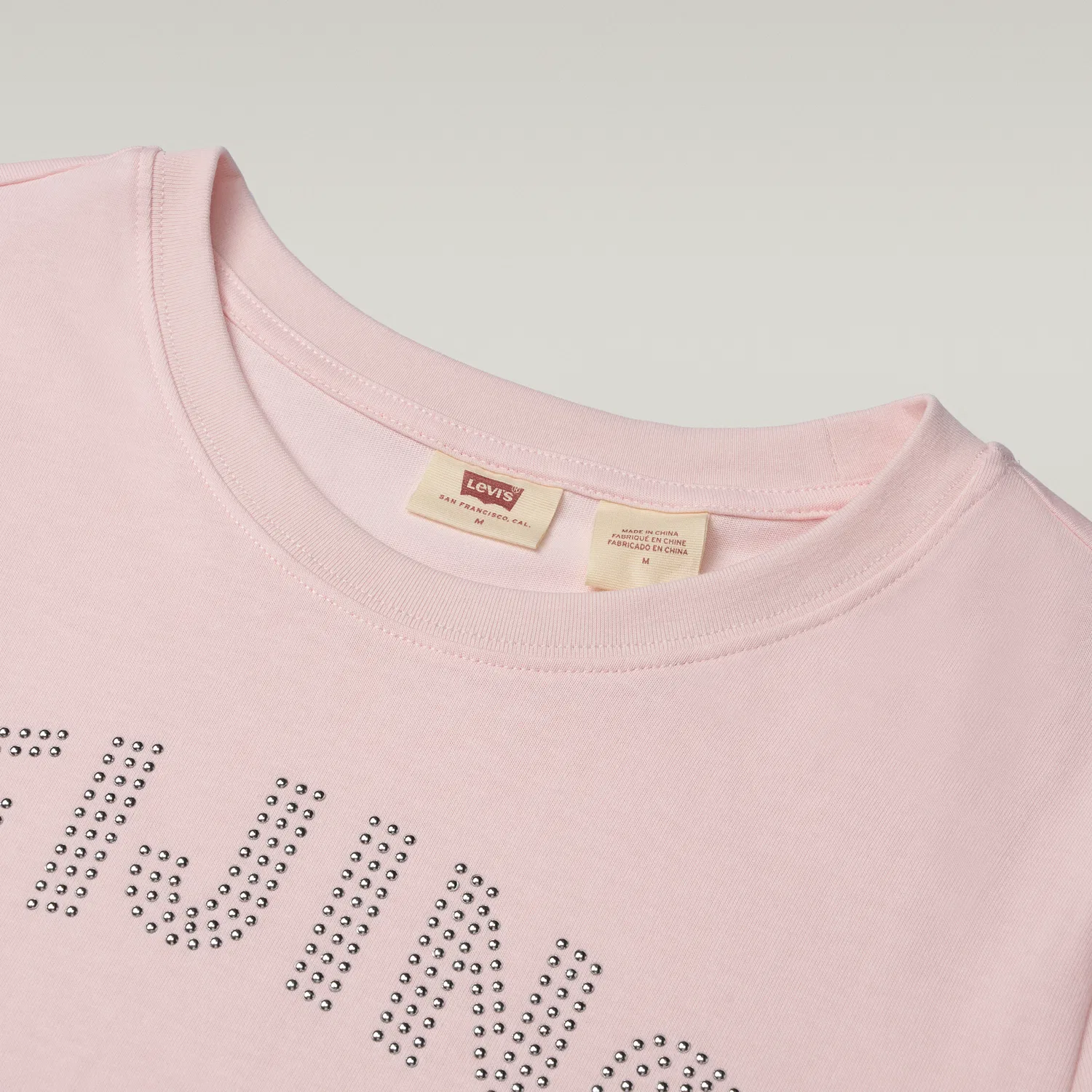 Женская футболка с круглым вырезом Beijing Levis, Pink — фото 4