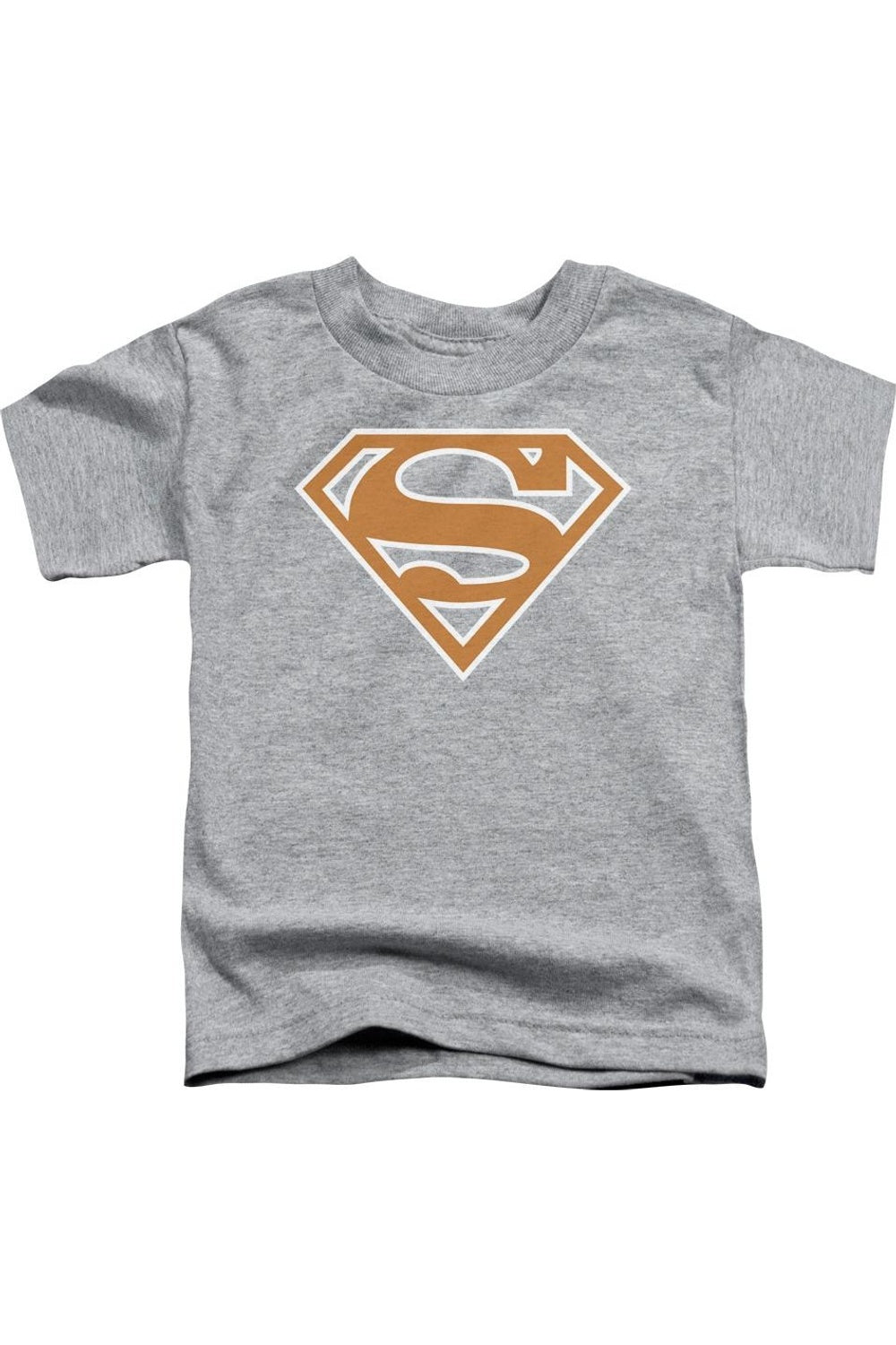 

Футболка с коротким рукавом для детей с оранжево-белым щитом Superman Gildan