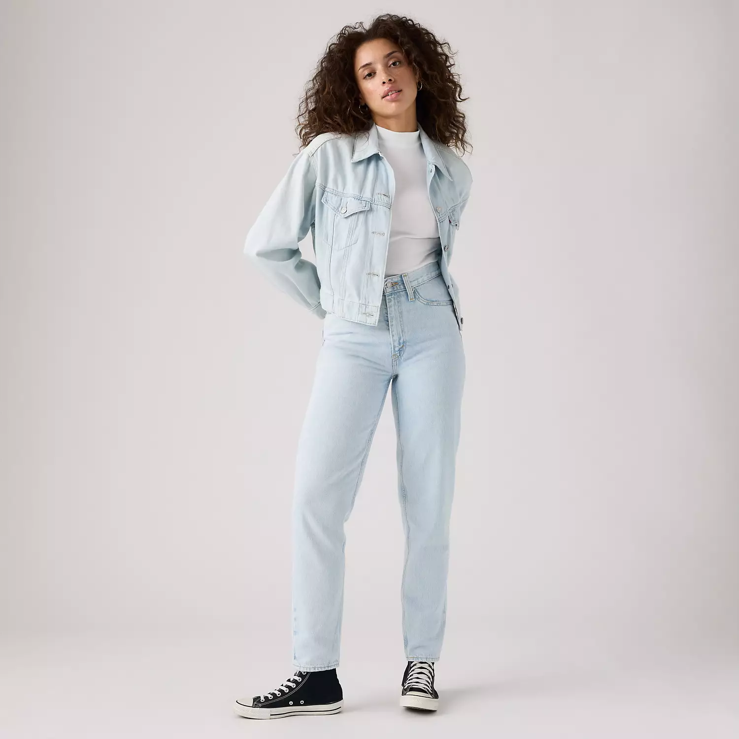 

Женские джинсы мамы 80-х годов Levi's, цвет Don't Be Frayed - Light Wash
