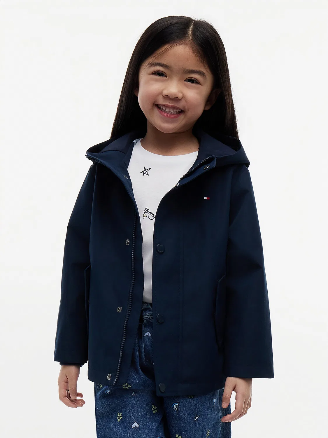 Куртка Tommy Hilfiger межсезонья, синий — фото 2