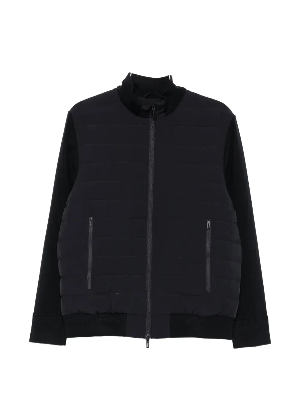 Стеганая куртка с панельными рукавами Emporio Armani, синий