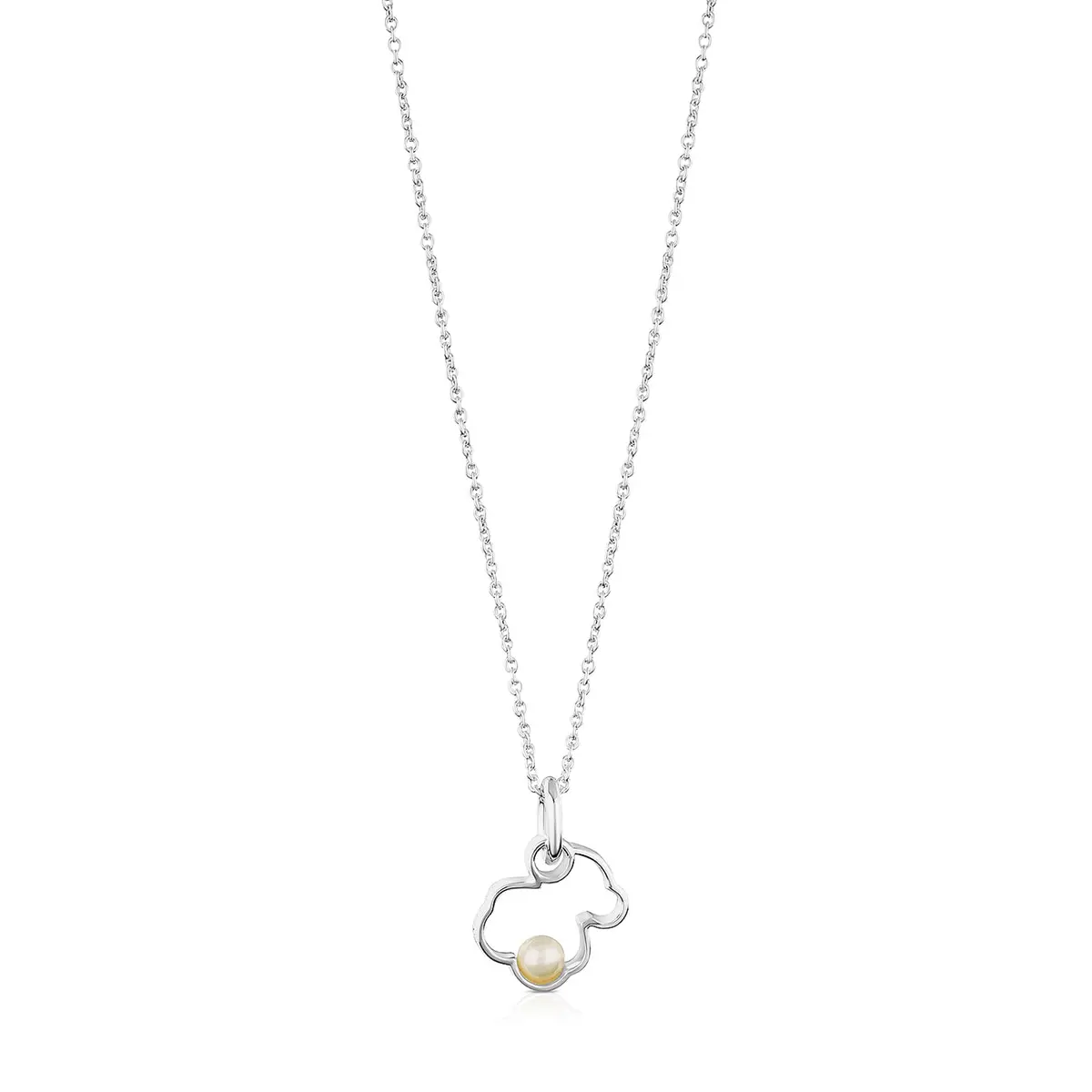 

Колье Tous Silueta With Pearl, серебро