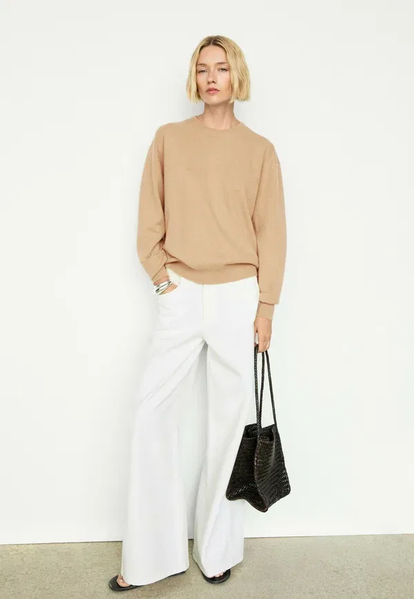 Джемпер из кашемира Jumper Massimo Dutti, коричневый — фото 2