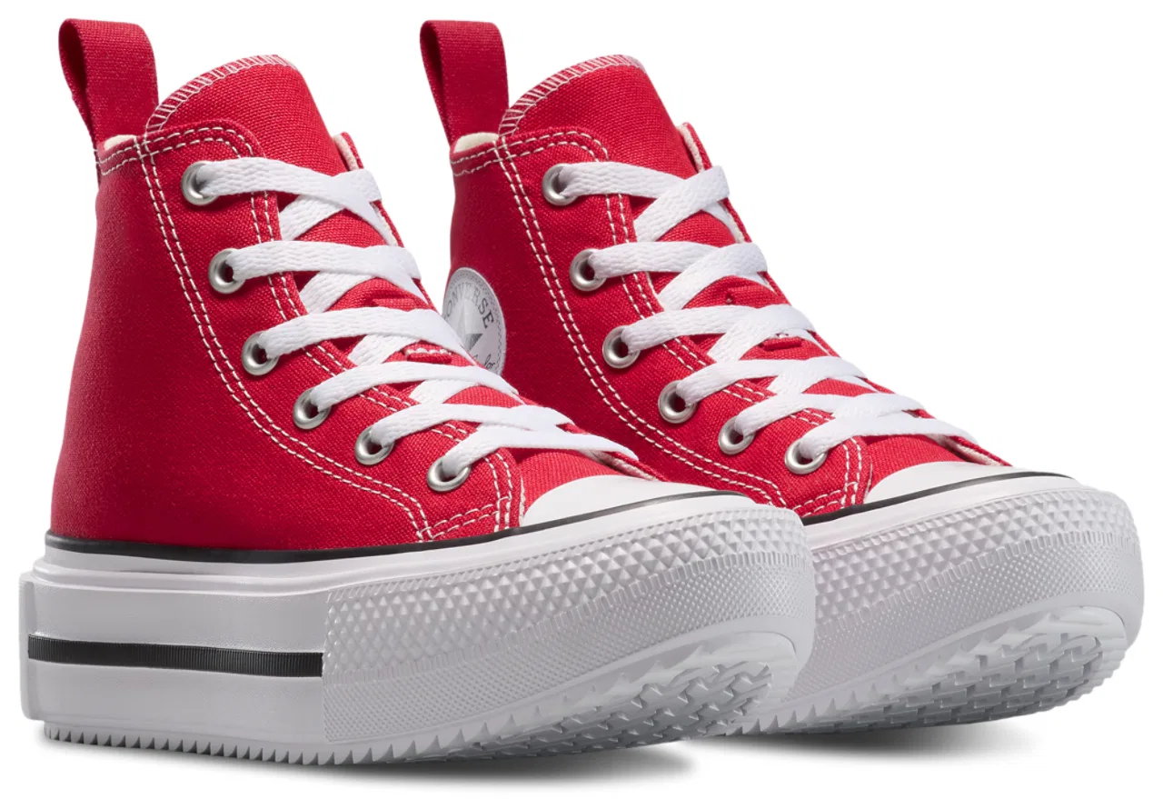 Детские кроссовки Lift Double Stack Hi Converse, красный/белый — фото 2