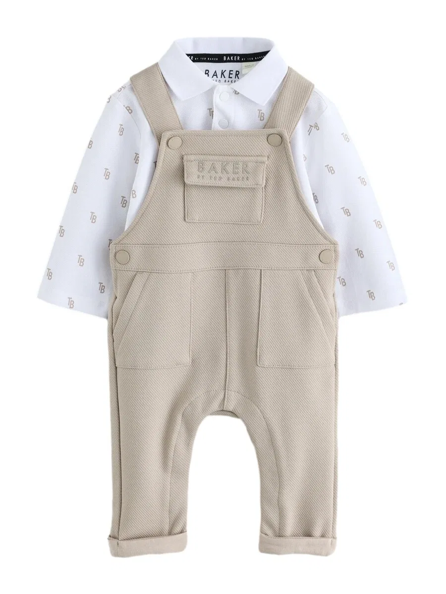 Комбинезон Baker By Ted Baker, светло-серый/белый